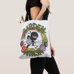Garden Ninja Design - Fun Gardening Graphic Tote Bag