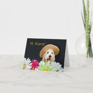 Garden Note Cards - Puppy Flowers