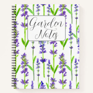 Garden Notes Journal Planner Logbook Lavender