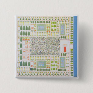 Garden of a High Ranking Egyptian Dignitary, from 15 Cm Square Badge