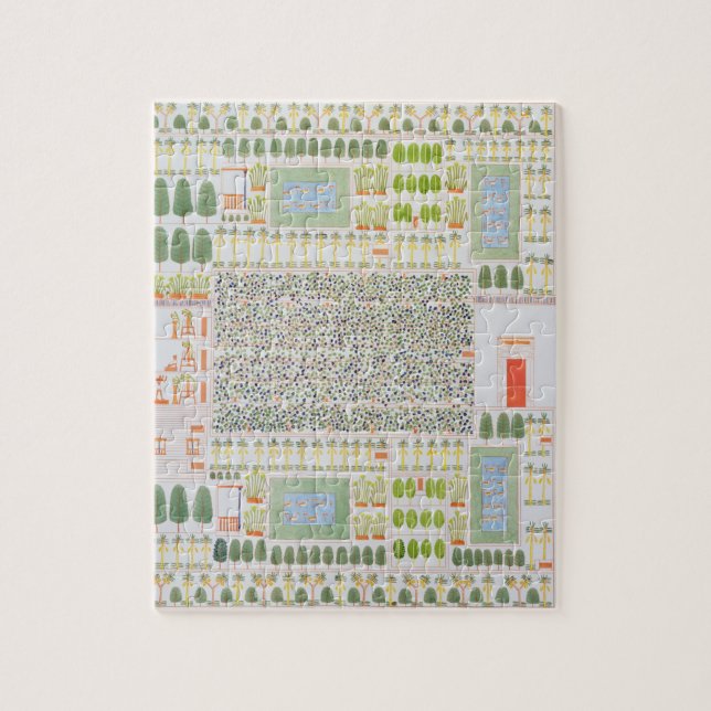 Garden of a High Ranking Egyptian Dignitary, from Jigsaw Puzzle (Vertical)