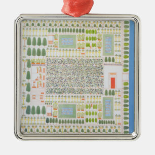 Garden of a High Ranking Egyptian Dignitary, from Metal Tree Decoration