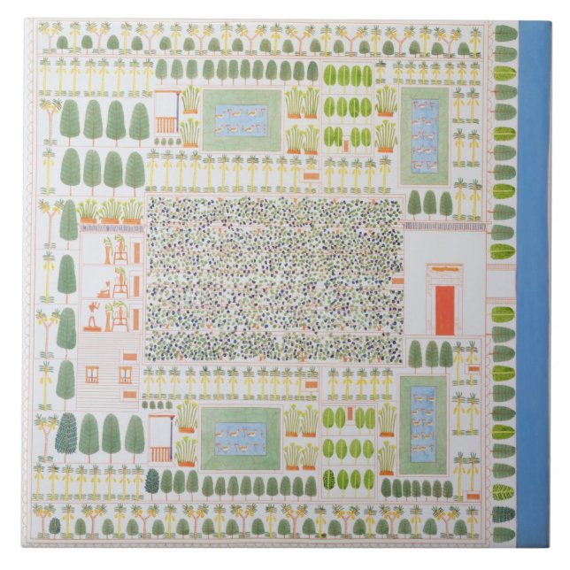Garden of a High Ranking Egyptian Dignitary, from Tile (Front)