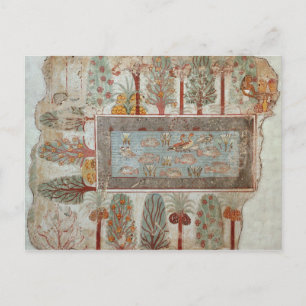 Garden of a private estate with an ornamental postcard