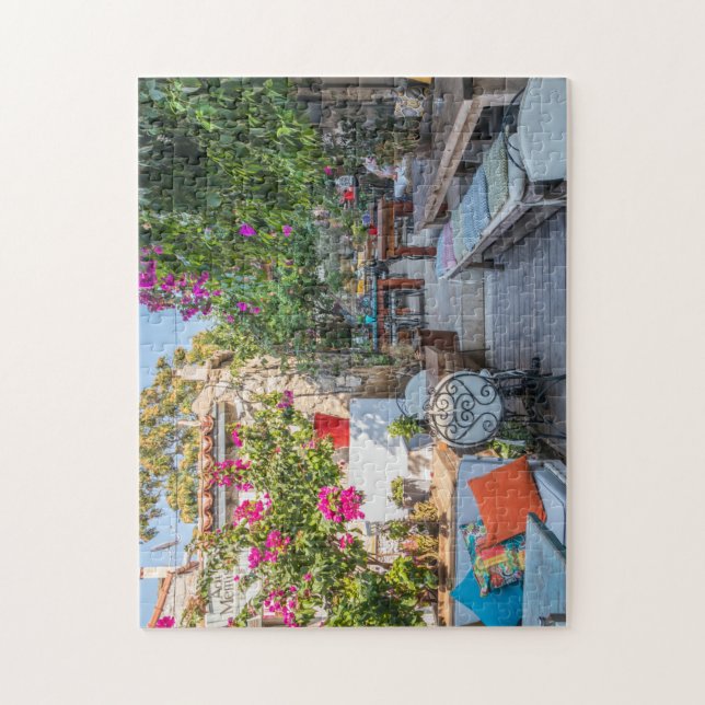 Garden of a restaurant in Alacati, Izmir, Turkey Jigsaw Puzzle (Vertical)