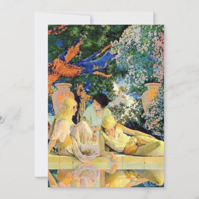 Garden Of Allah By Maxfield Parrish Invitation (Front)