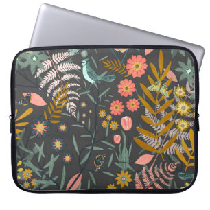 Garden of birds laptop sleeve