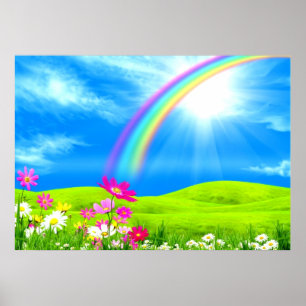 Garden of bliss by healing love poster