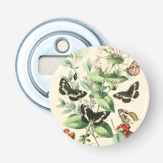Garden of Butterflies and Flowers Bottle Opener (Front)