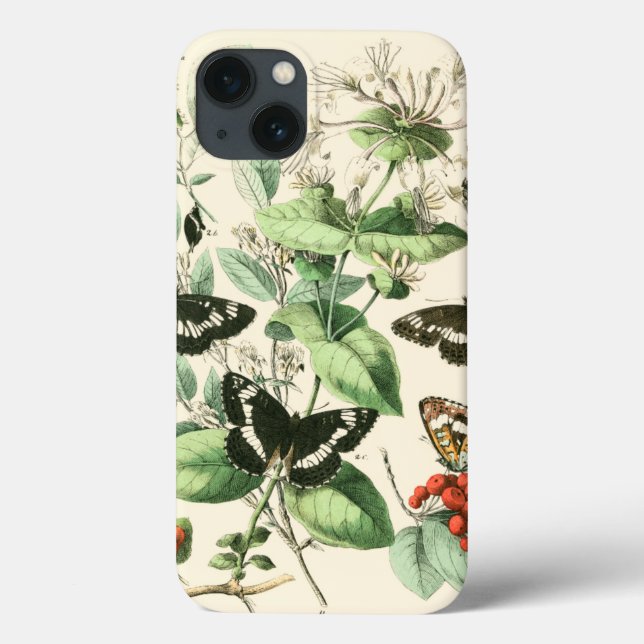 Garden of Butterflies and Flowers Case-Mate iPhone Case (Back)
