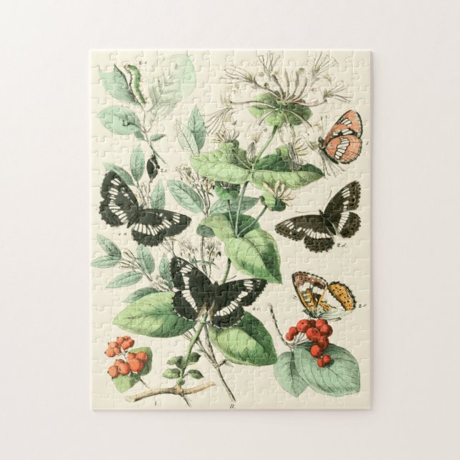 Garden of Butterflies and Flowers Jigsaw Puzzle (Vertical)