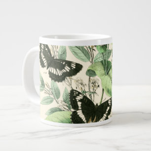 Garden of Butterflies and Flowers Large Coffee Mug
