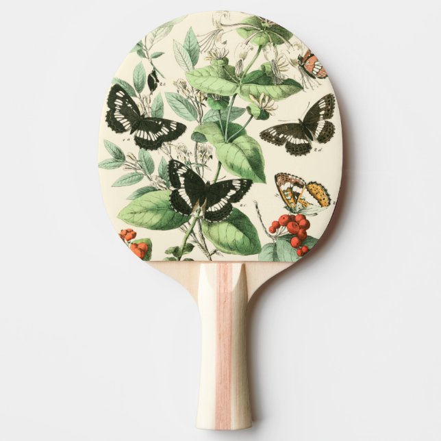 Garden of Butterflies and Flowers Ping Pong Paddle (Front)