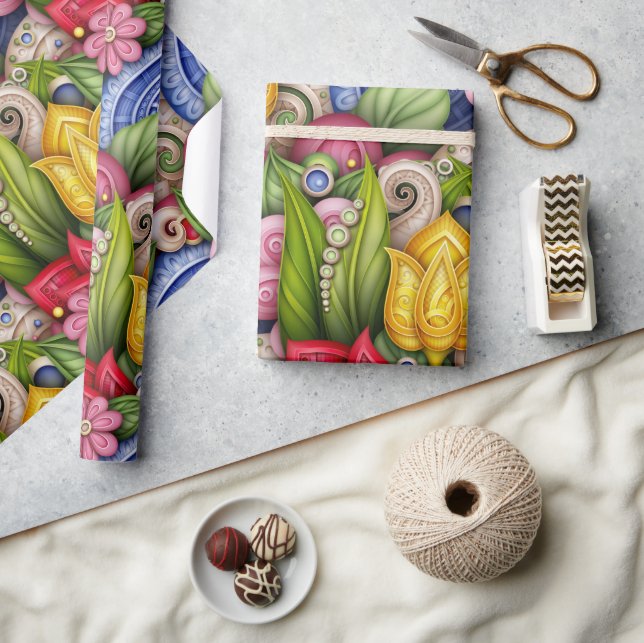 Garden Of Colour Wrapping Paper (Crafts)