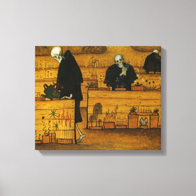Garden of Death (by Hugo Simberg) Canvas Print (Front)