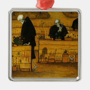 Garden of Death (by Hugo Simberg) Metal Tree Decoration