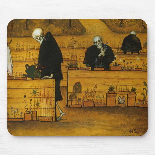 Garden of Death (by Hugo Simberg) Mouse Mat (Front)