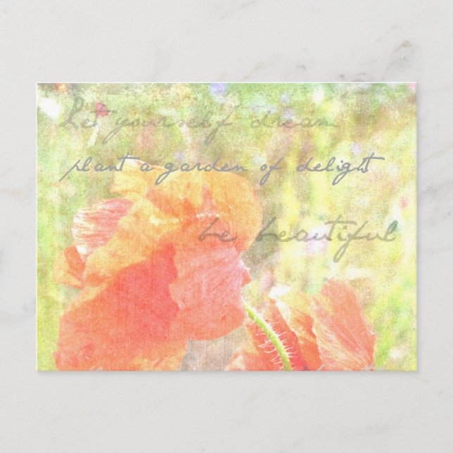 Garden of Delight Poppies Postcard (Front)