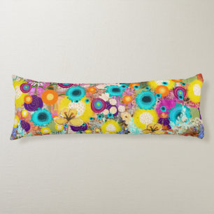 Garden of Dreams - Nature Inspired Floral Art -  Body Cushion