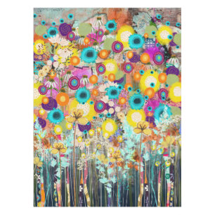 Garden of Dreams - Nature Inspired Floral Art -  Tablecloth