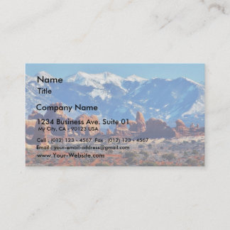 Garden Of Eden At Arches National Park Business Card
