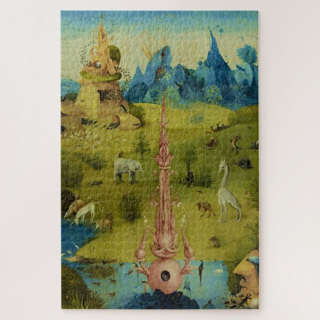 Garden of Eden - Hieronymus Bosch Jigsaw Puzzle (Vertical)