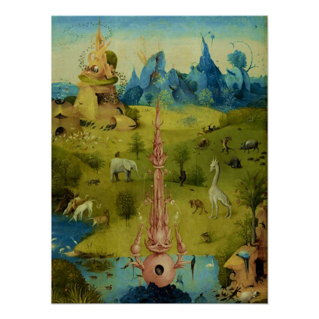 Garden of Eden - Hieronymus Bosch Poster (Front)