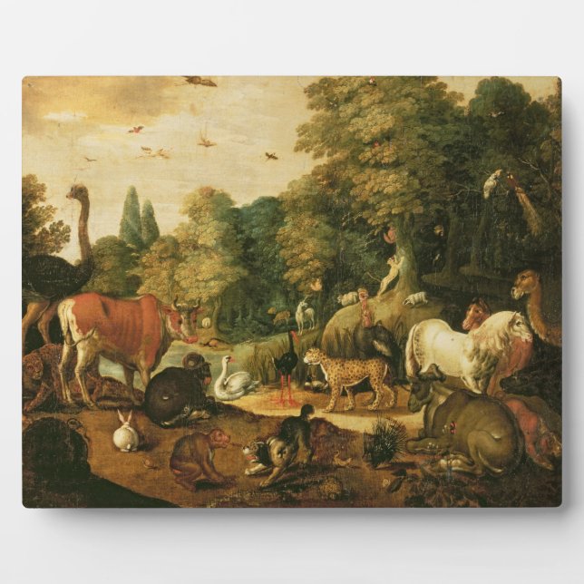 Garden of Eden (oil on canvas) Plaque (Front)
