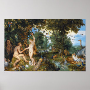 Garden of Eden with the Fall Poster