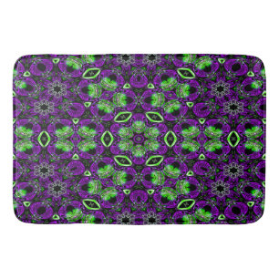 Garden of flowers and butterflies.... bath mat