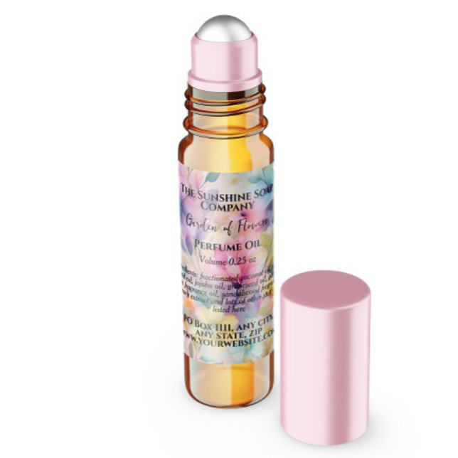 Garden of Flowers Perfume Roller Bottle label (Creator Uploaded)