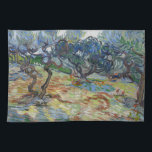 Garden of Gethsemane, Mount of Olives by van Gogh Tea Towel<br><div class="desc">Garden of Gethsemane on the Mount of Olives (1889) by Vincent van Gogh is a vintage fine art post impressionism landscape nature painting featuring a grove of olive trees. Gethsemane is a garden at the foot of the Mount of Olives in Jerusalem, most famous as the place where Jesus and...</div>