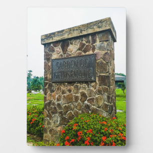 Garden of Gethsemane Park Plaque