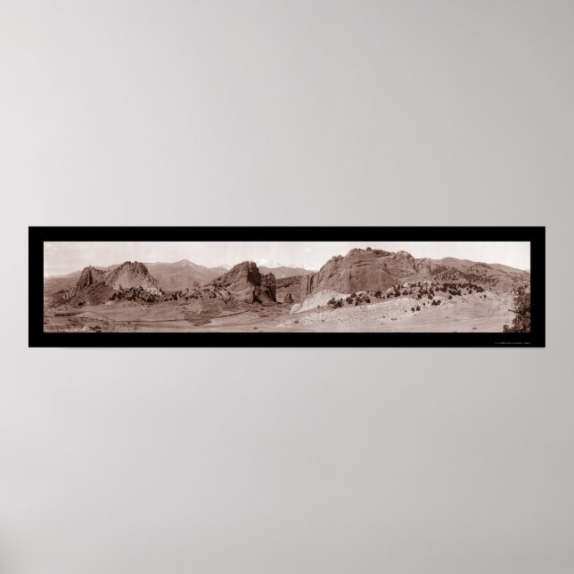 Garden of Gods CO Photo 1913 Poster (Front)