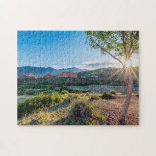 Garden Of Gods Tree Sunburst Jigsaw Puzzle