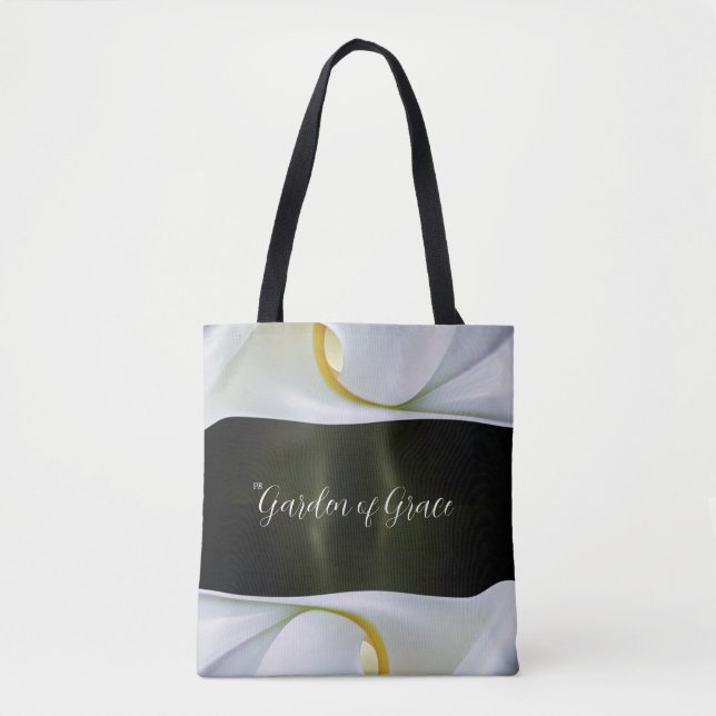 Garden of Grace Calla Lily Tote Bag (Front)