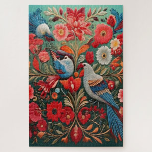 Garden of Harmony – Vintage Birds Jigsaw Puzzle