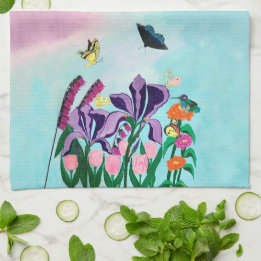 Garden of Heavenly Delights Tea Towel