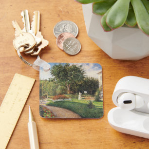 Garden of Les Mathurins at Pontoise by Pissarro Key Ring