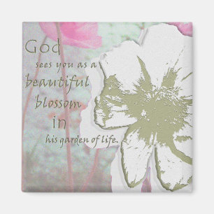 "Garden of Life" digital collage Magnet