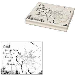 Garden of Life Rubber Stamp