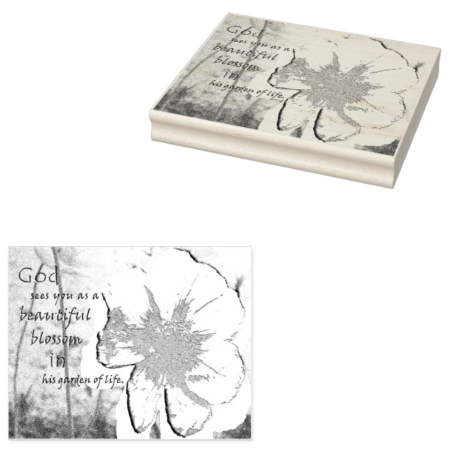 Garden of Life  Rubber Stamp (Stamped)