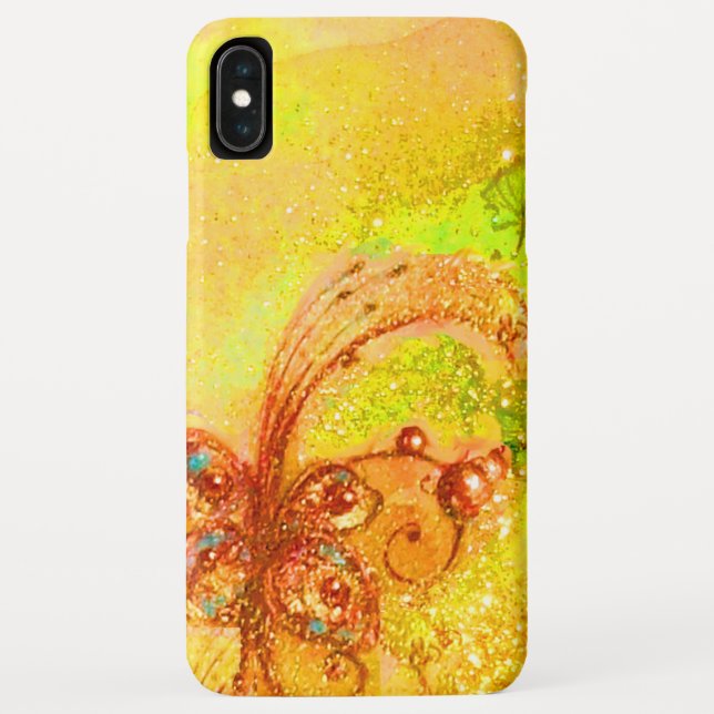 GARDEN OF LOST SHADOW MAGIC BUTTERFLY PLANT Yellow Case-Mate iPhone Case (Back)