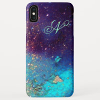 GARDEN OF LOST SHADOWS Blue Turquoise Monogram