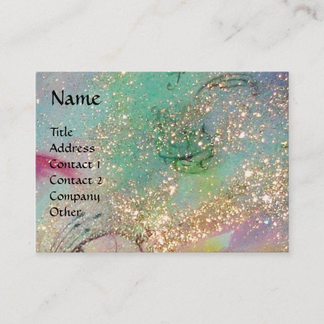 GARDEN OF LOST SHADOWS MAGIC BUTTERFLY PLANT Blue Business Card (Front)