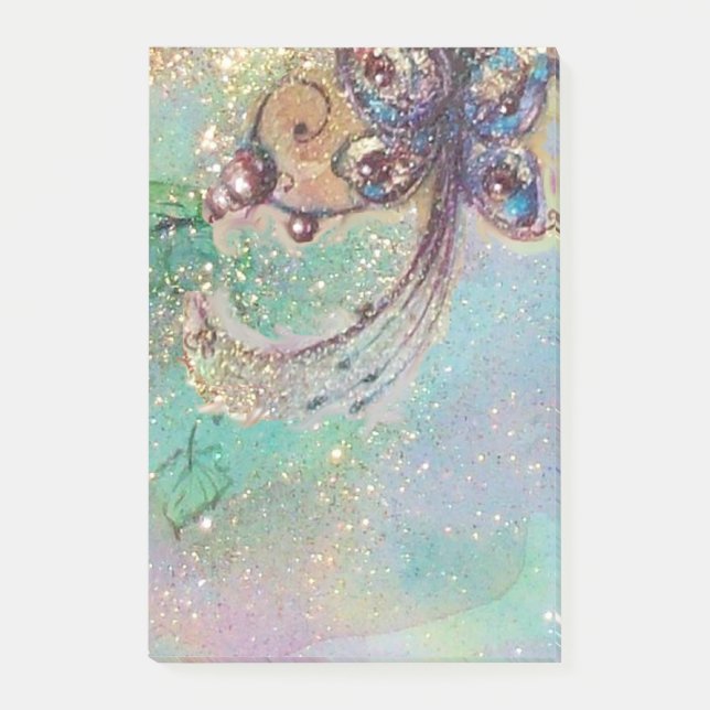 GARDEN OF LOST SHADOWS MAGIC BUTTERFLY PLANT Blue Post-it Notes (Front)