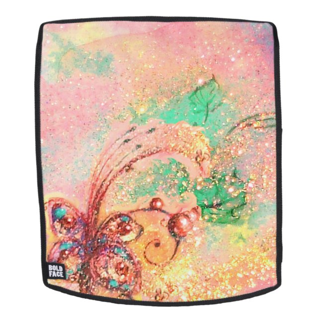 GARDEN OF LOST SHADOWS MAGIC BUTTERFLY PLANT Pink Backpack (Removable Face)