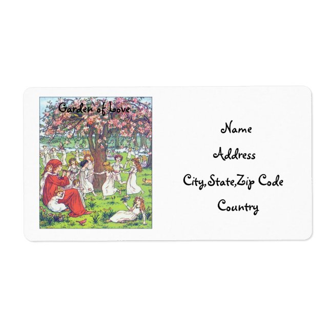 Garden of Love-address label (Front)