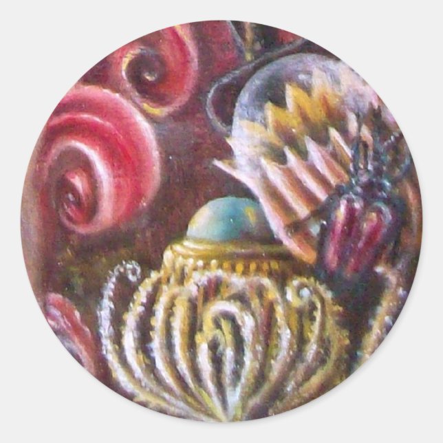 GARDEN OF MELISSA .detail Classic Round Sticker (Front)