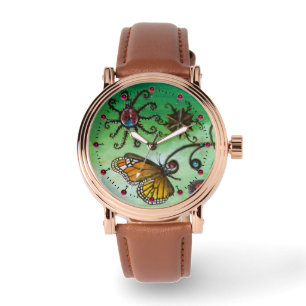 GARDEN OF MELISSA Magic Butterfly, Ladybug,Green Watch